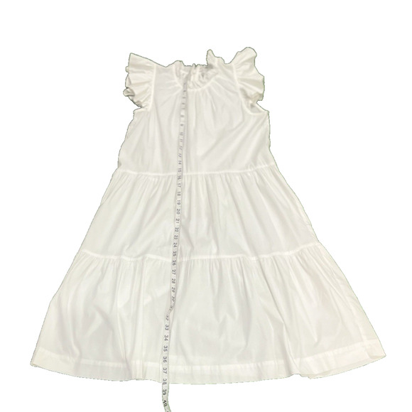 Sea New York Olithia Cowl Neck Ruffle Tiered Dress Off White Womens 2 - Picture 3 of 6